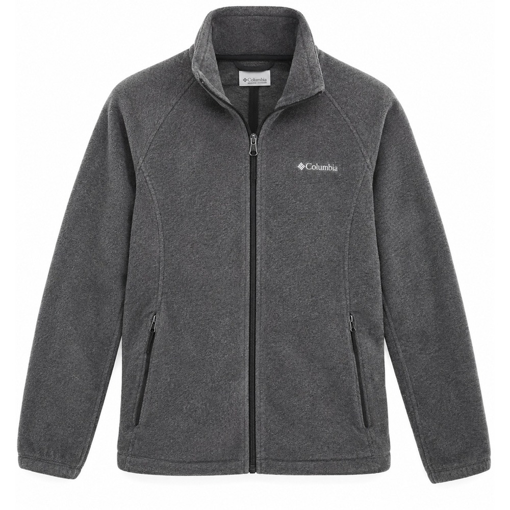 Columbia Benton Springs Full Zip Fleece Jacket Charcoal‎ Grey Mens Size L